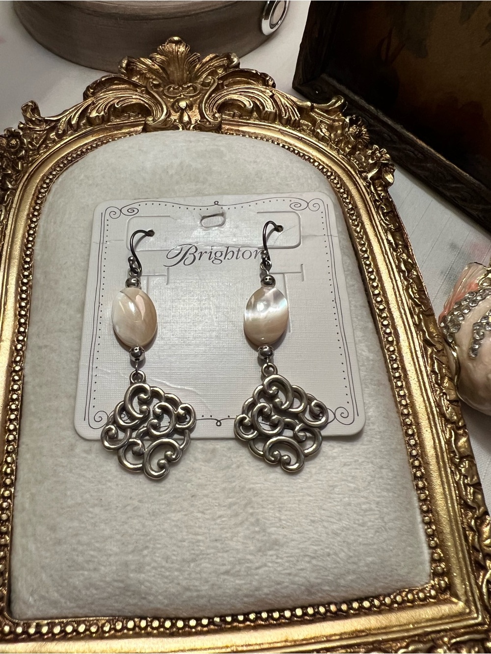 Brighton Barbados Nuvola Shell French Wire Earrings